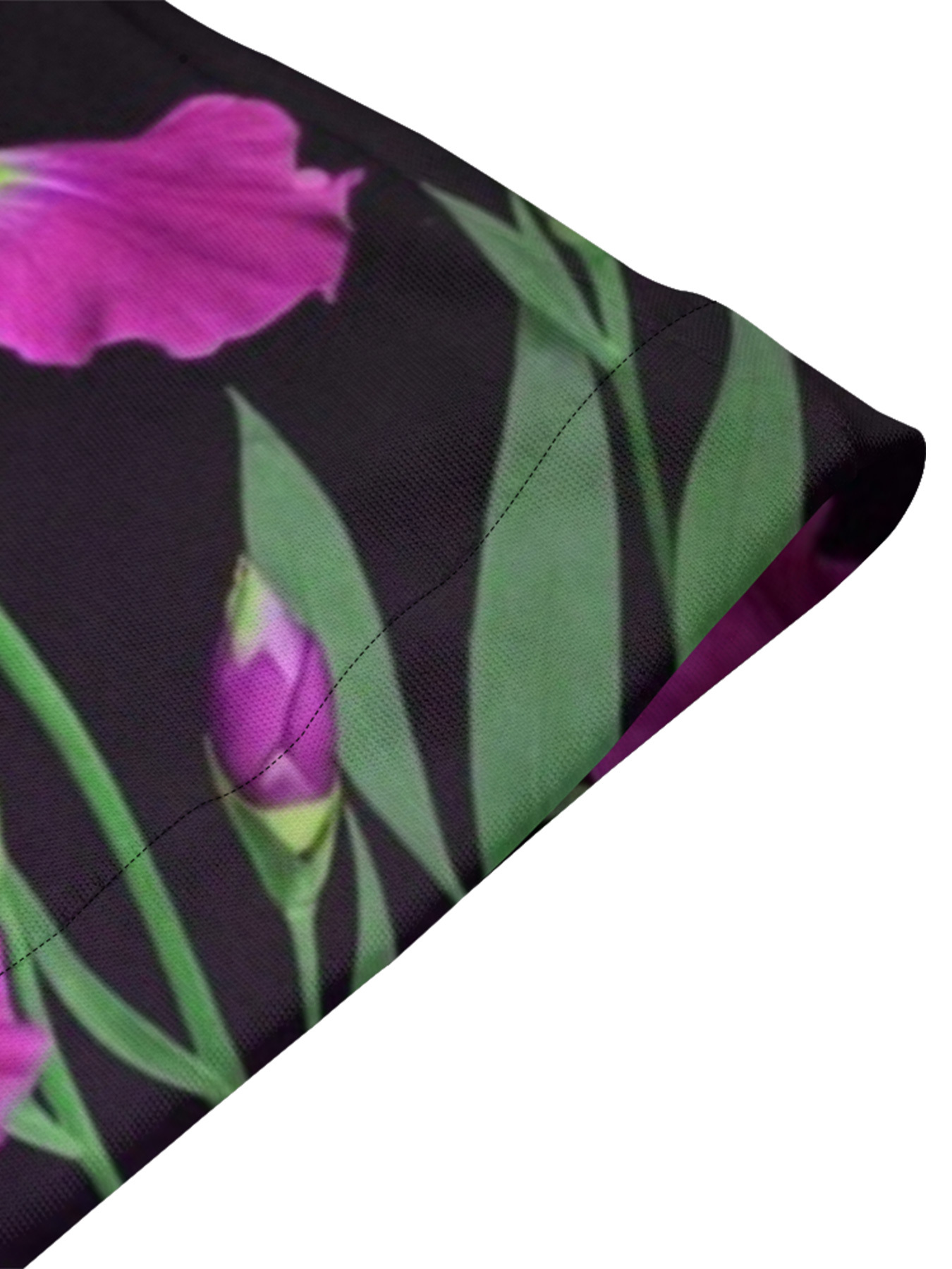 Burgundy Iris Floral Cross Scripture Easter Flare Sleeve Bodycon Midi Dress JIHB2863