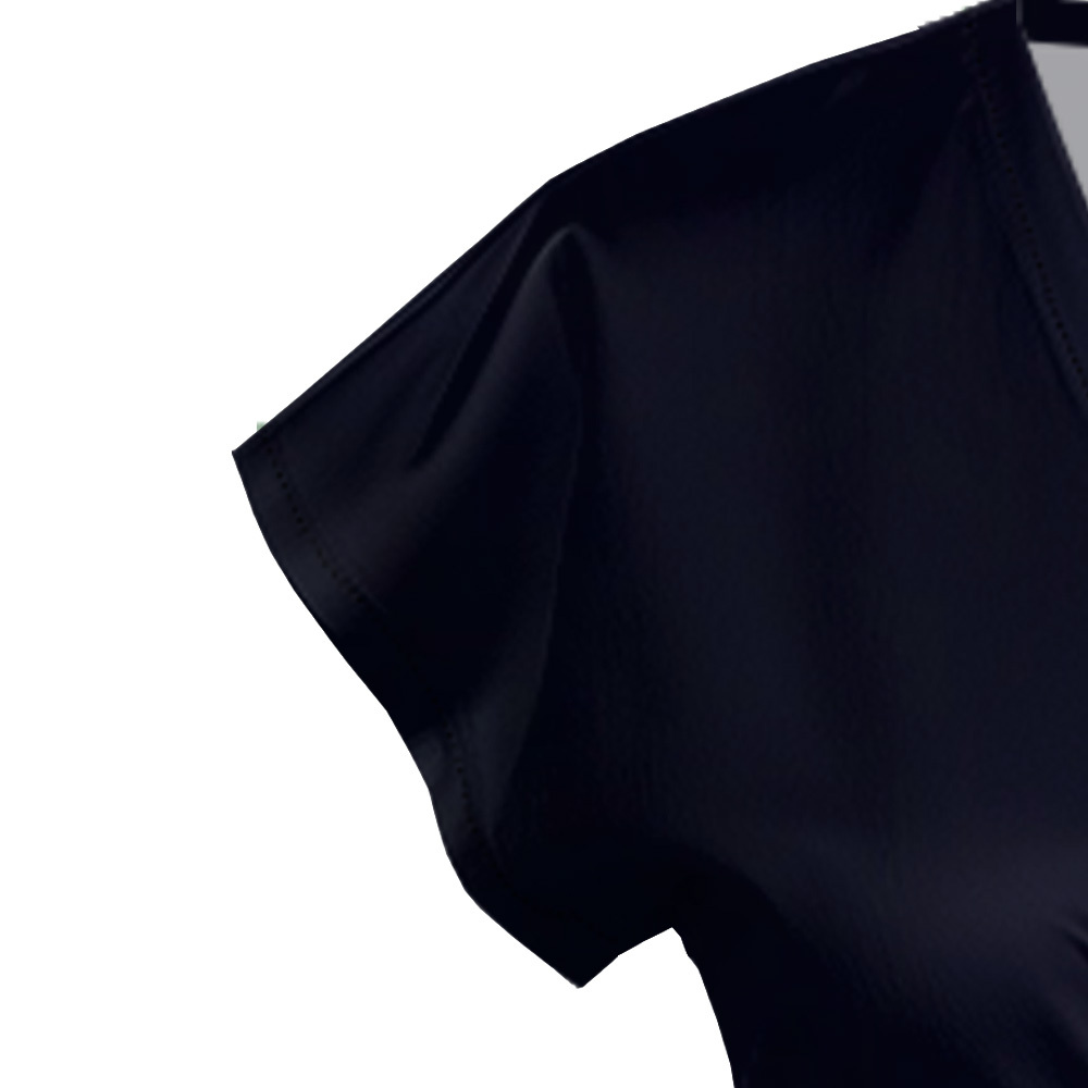 Navy to Purple Ombre Cap Sleeve V-Neck Midi Dress CDF840