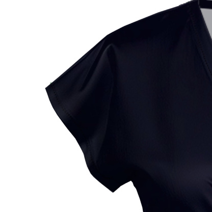 Navy to Purple Ombre Cap Sleeve V-Neck Midi Dress CDF840