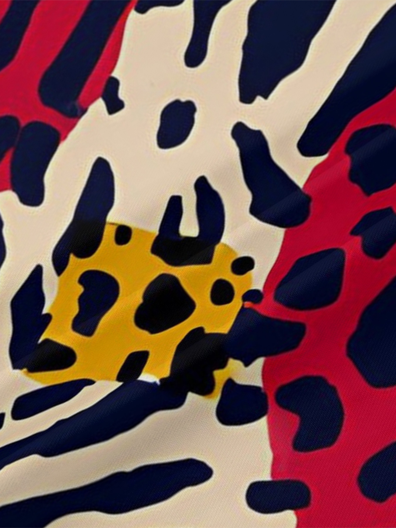 Wild Mixed V-Neck Bodycon Midi Dress CFH830