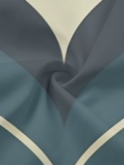 Wave Pattern Sleeveless Halter Jumpsuit