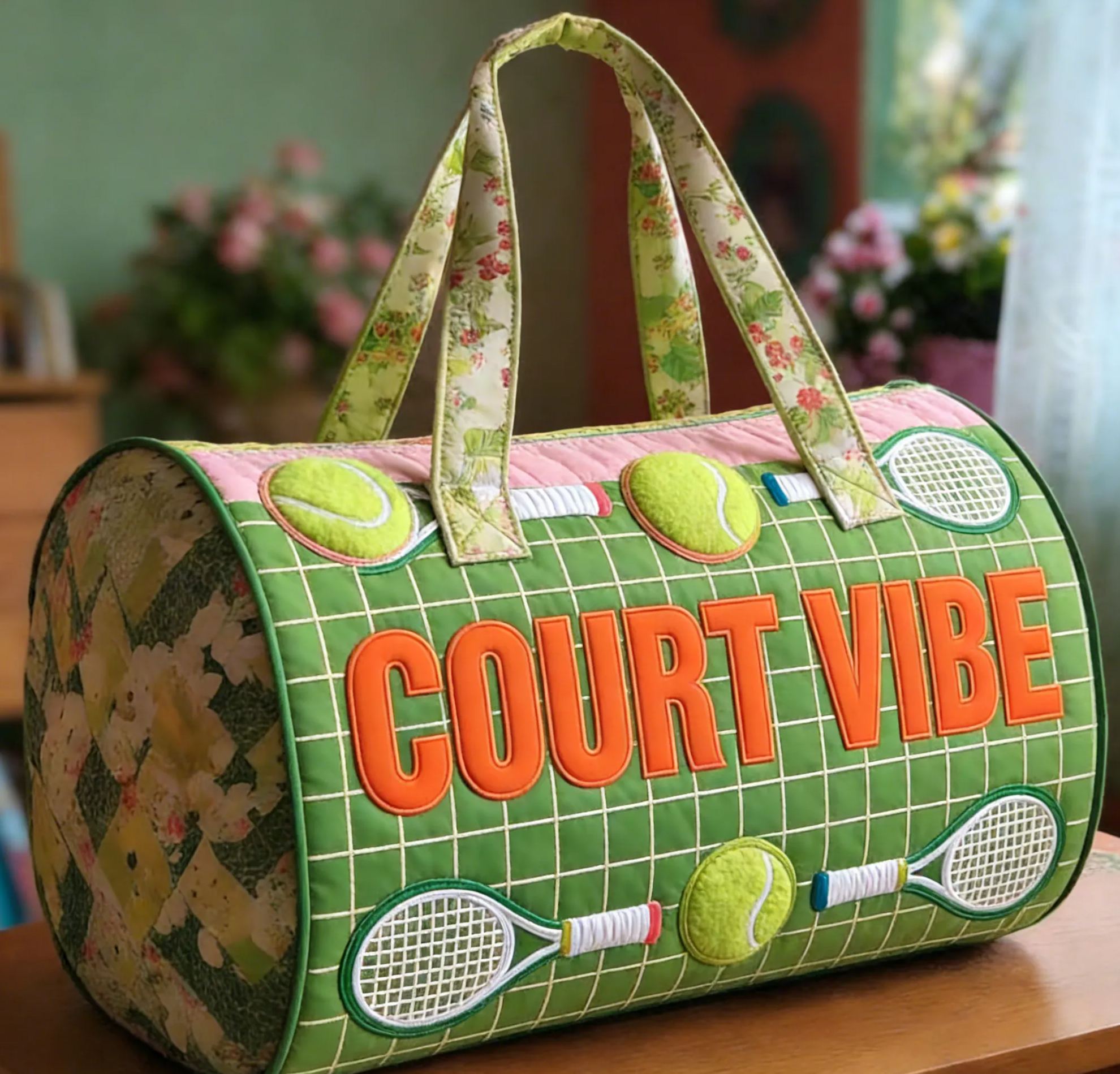 Stylish & Spacious Tennis Duffle Bag for Daily Use-QT47