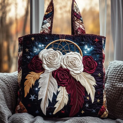 Spirit Feathers Quilted Tote Bag GFTOMA4988