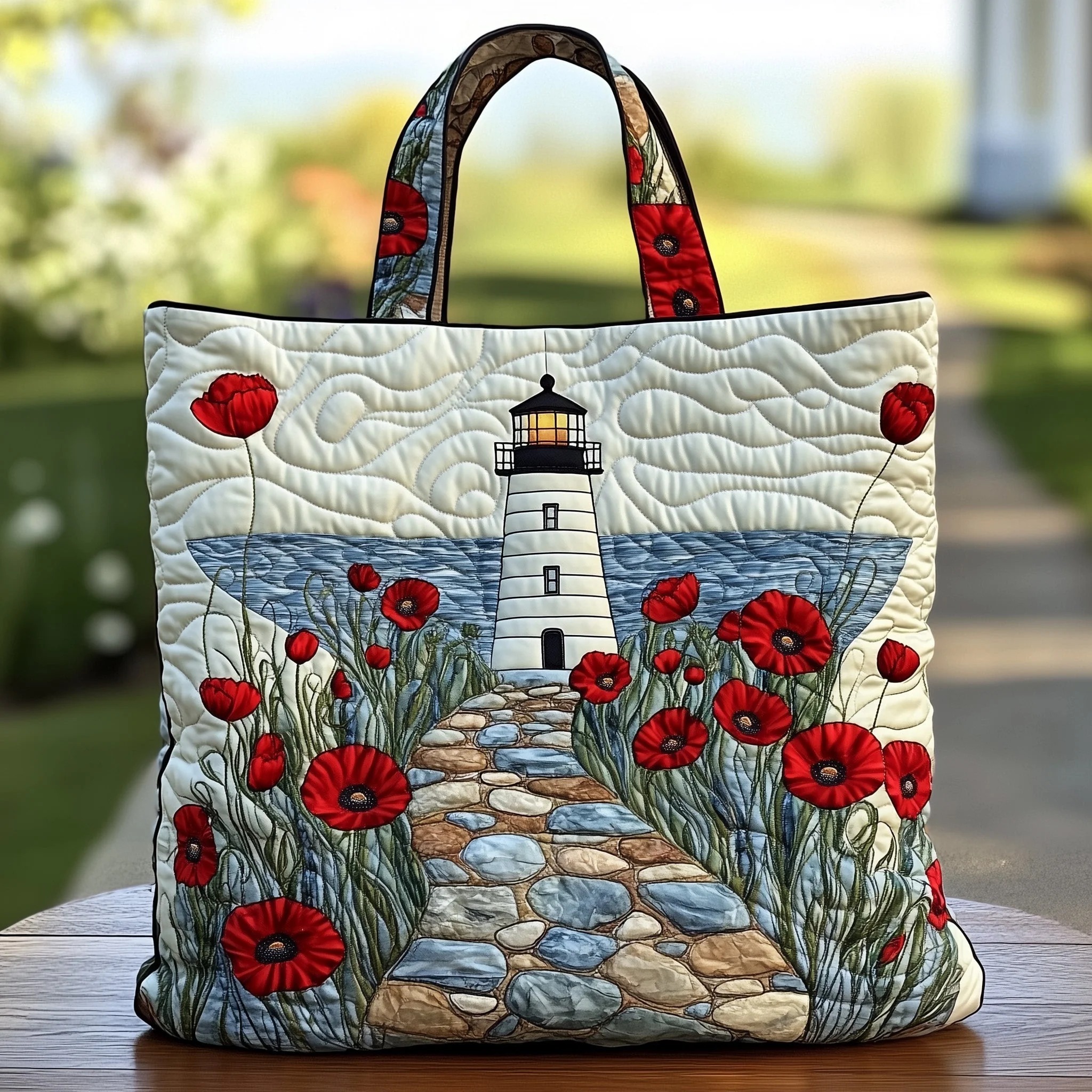 Lighthouse Quilted Tote Bag GFTOTG666