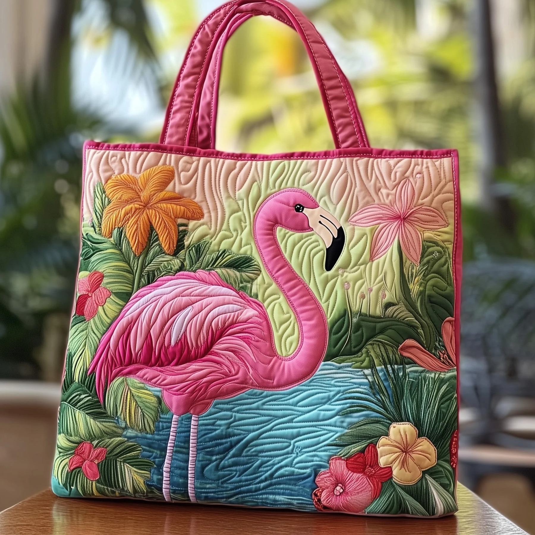 Christmas Bells Series Quilted Tote Bag