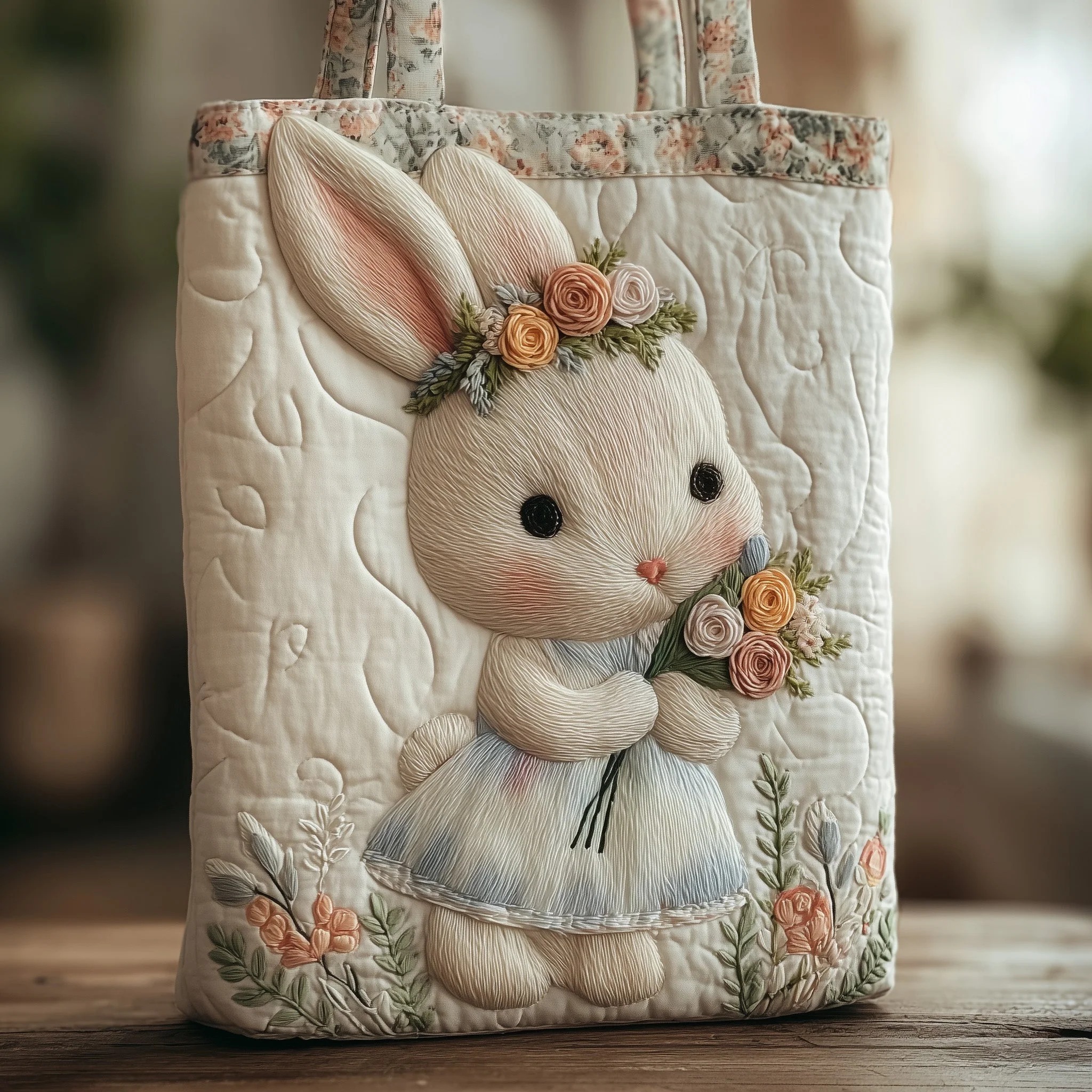 Bunny Quilted Tote Bag GFTONT1535