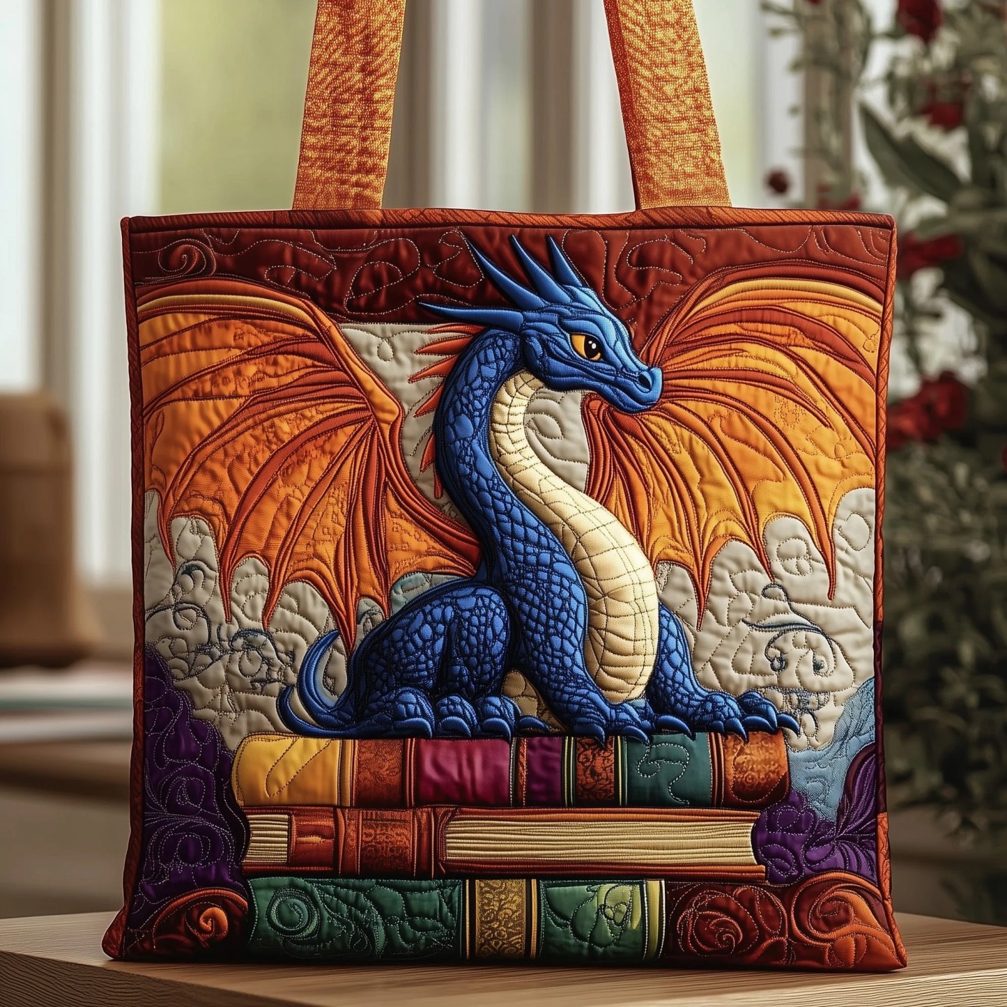 Christmas Bells Series Quilted Tote Bag