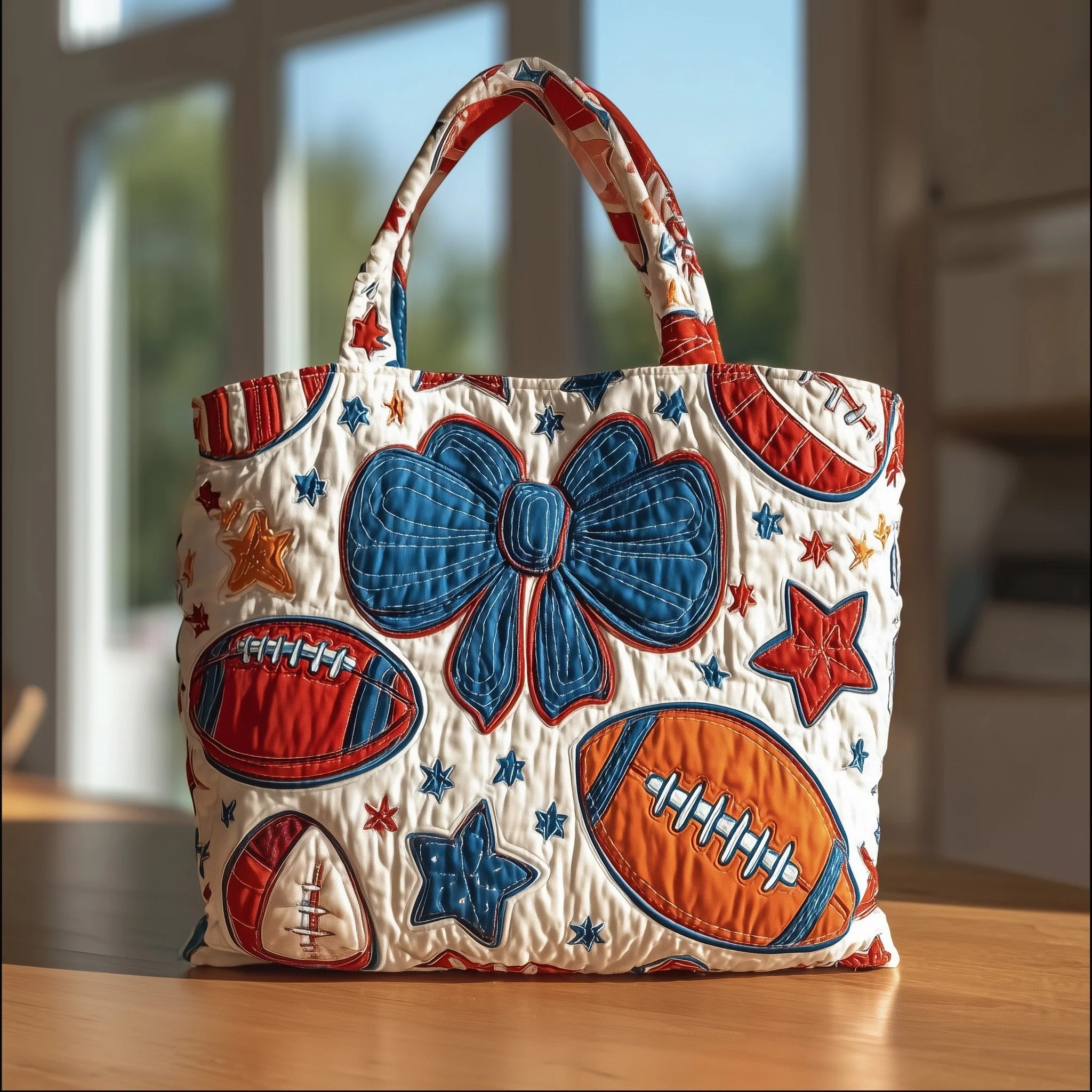 American Football Dream Quilted Tote Bag GFTOTG185 