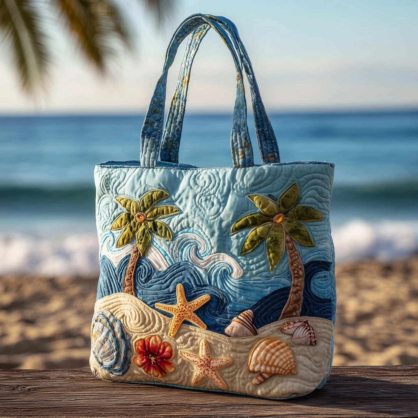 Christmas Bells Series Quilted Tote Bag