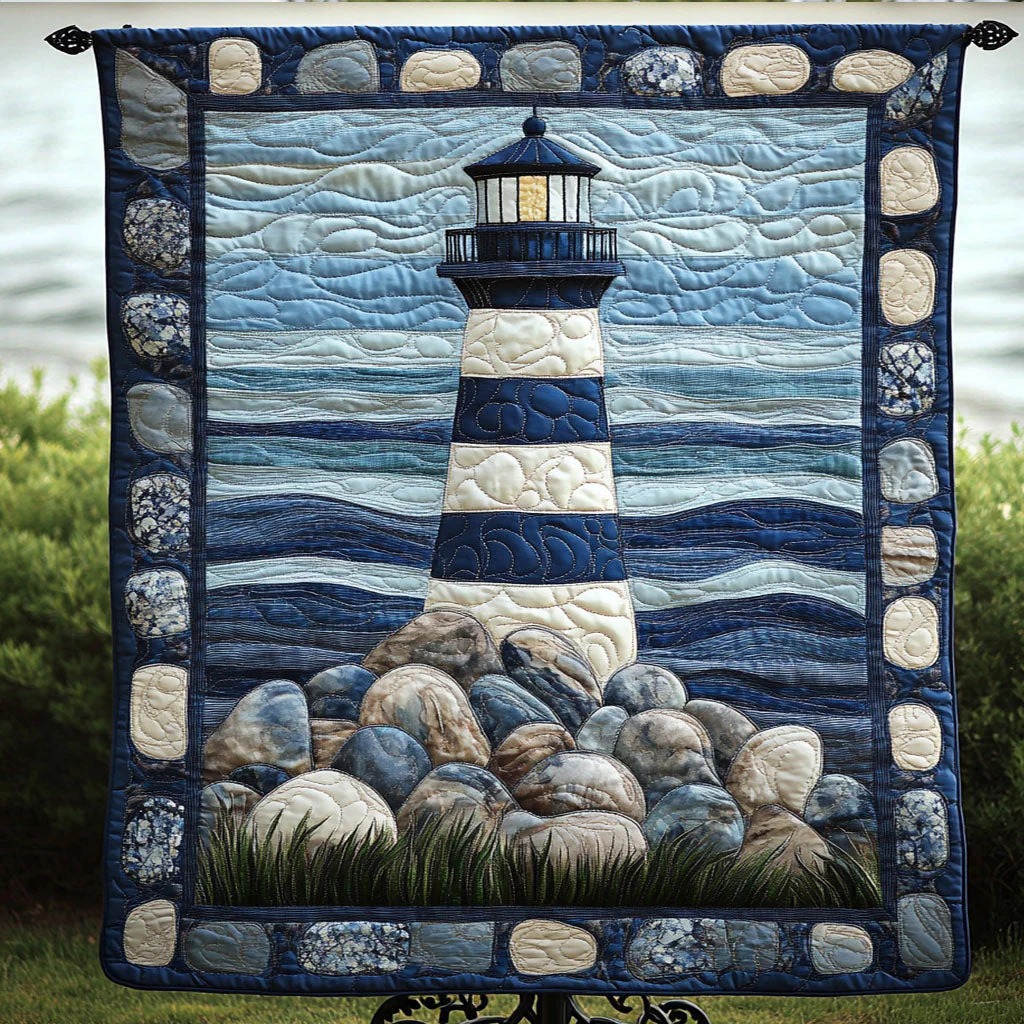Shoreline Sentinel Quilted Blanket