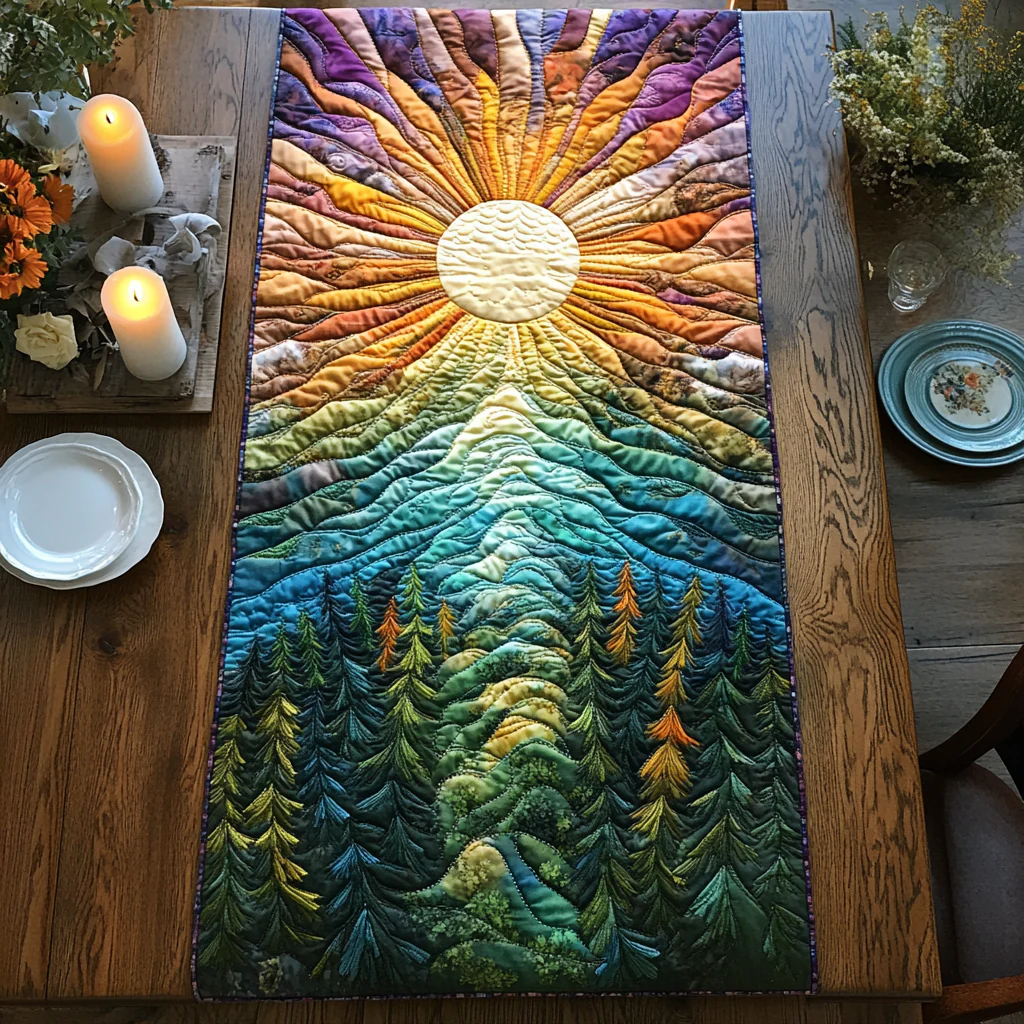 Enchanted Forest Quilted Table Runner