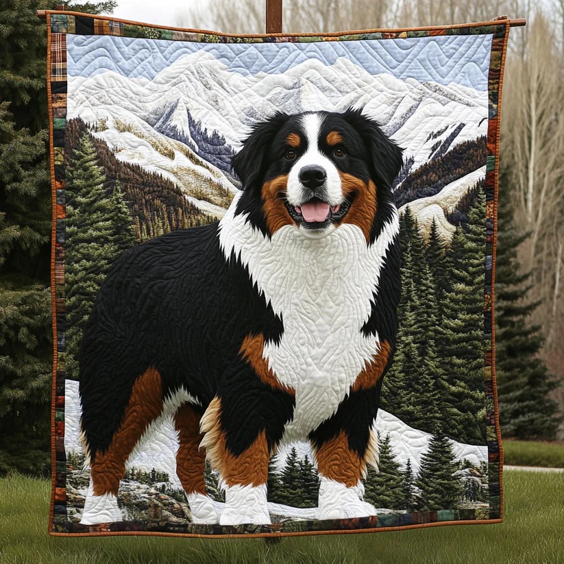 Bernese Journey Quilted Blanket