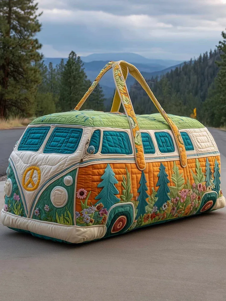 Ocean Turtle Quilted Duffle Bag