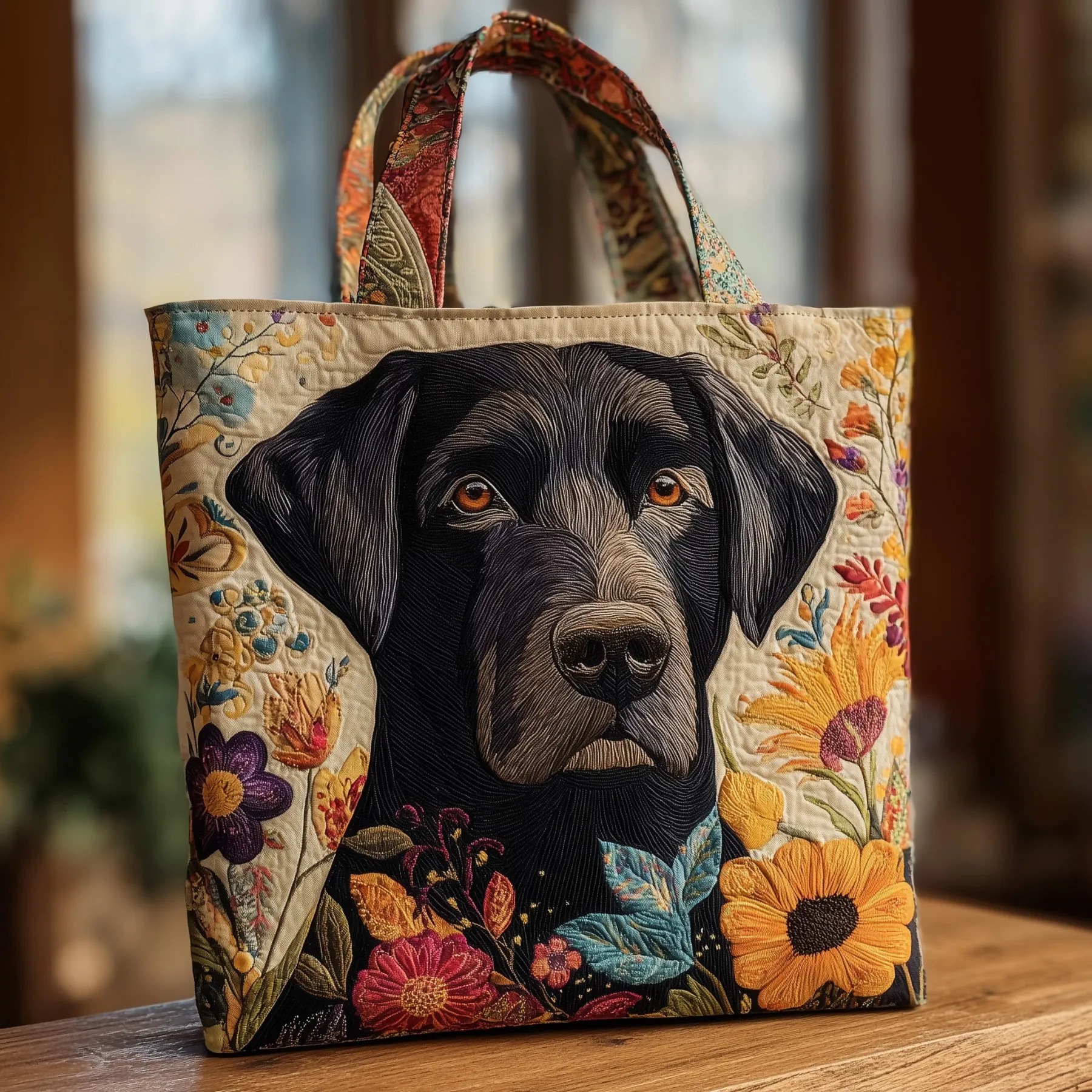Labrador Quilted Tote Bag GFTOMA3454 