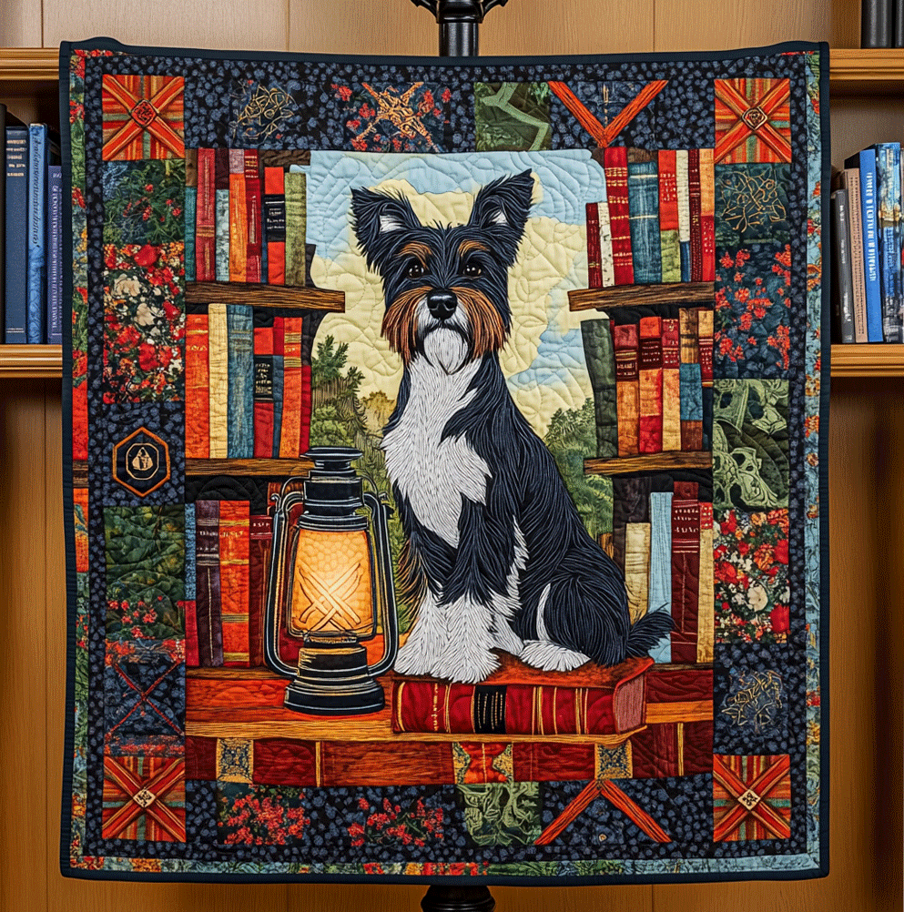 Library Guard Quilted Blanket