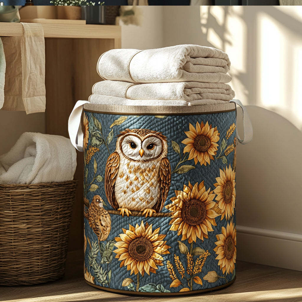 Dreamy Cavalier Day Quilted Laundry Basket