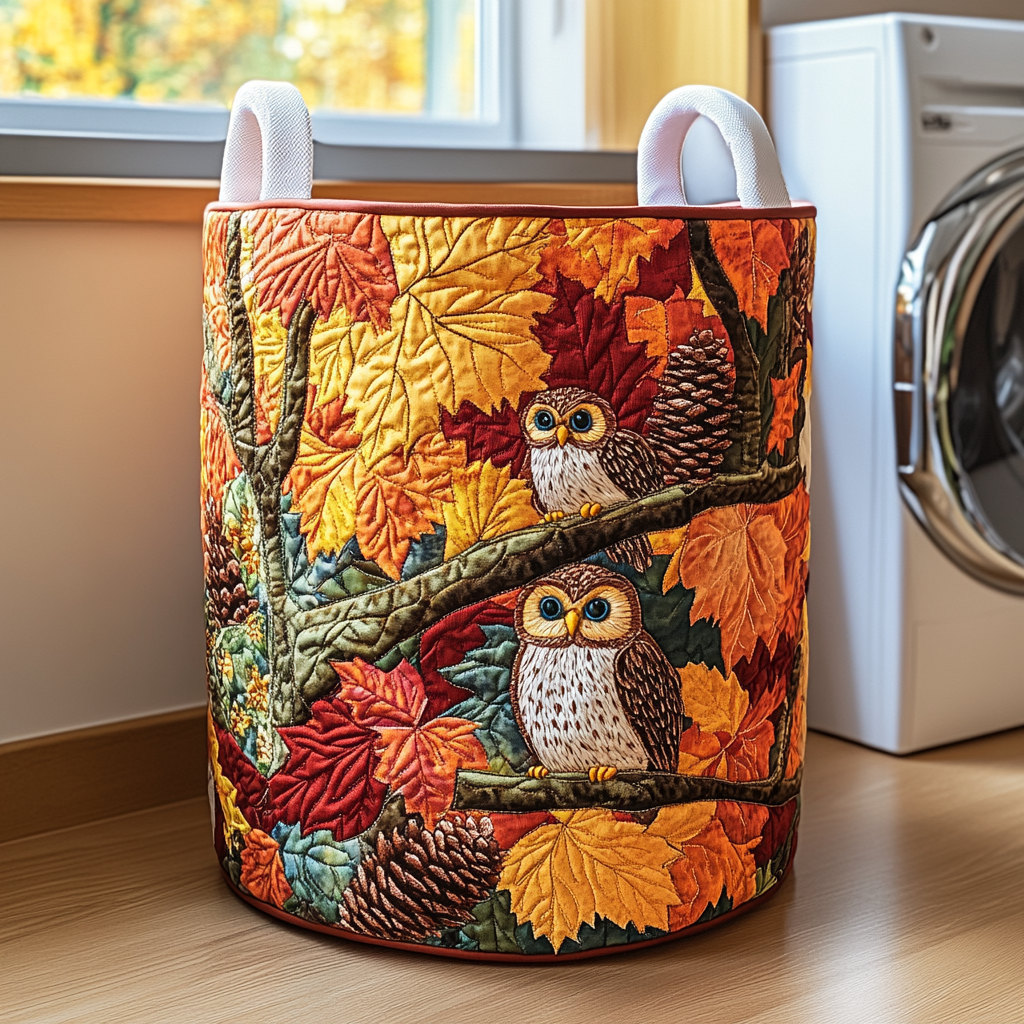 Dreamy Cavalier Day Quilted Laundry Basket