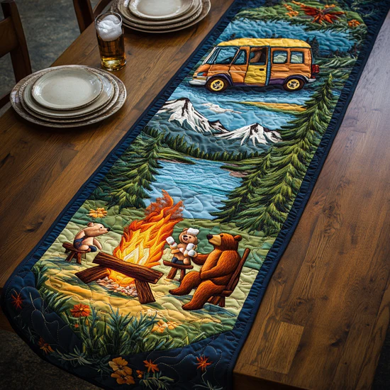 Outdoor Oasis Quilted Table Runner