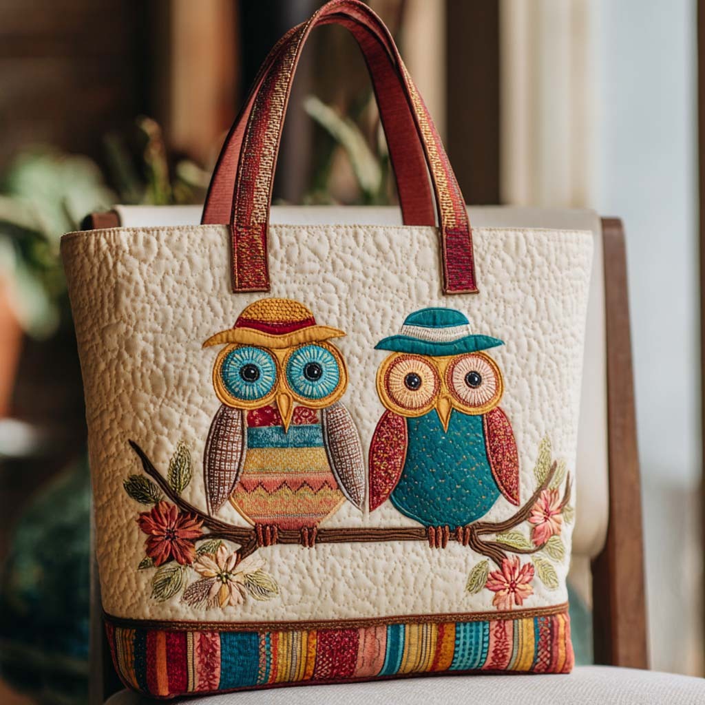 Christmas Bells Series Quilted Tote Bag