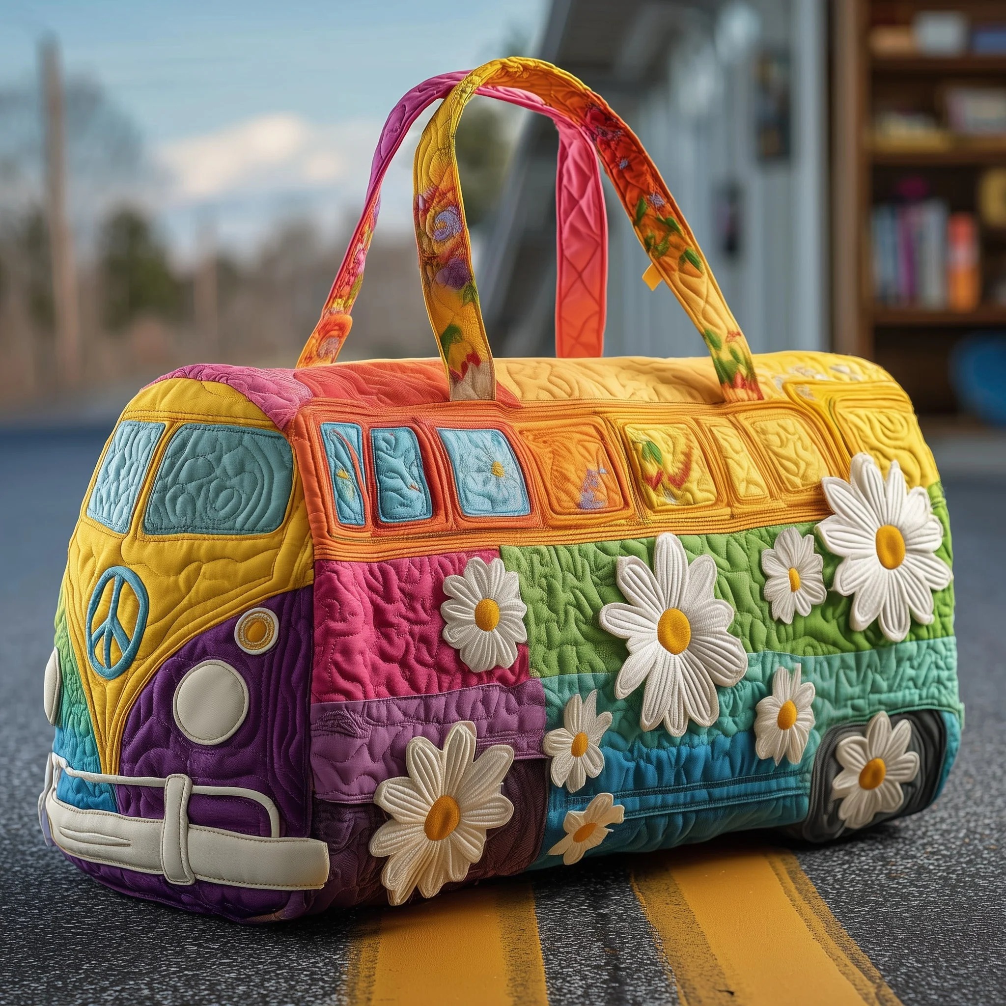 Hippie Journey Quilted Duffle Bag GFTOTP10820 