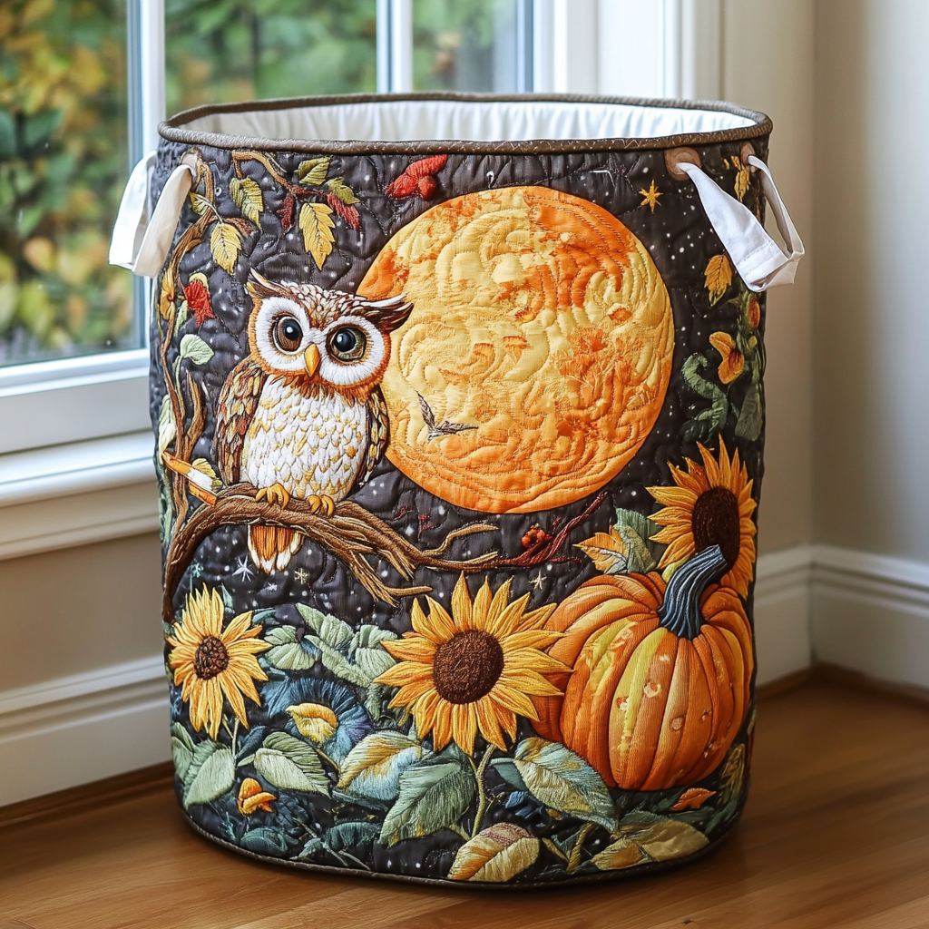 Dreamy Cavalier Day Quilted Laundry Basket