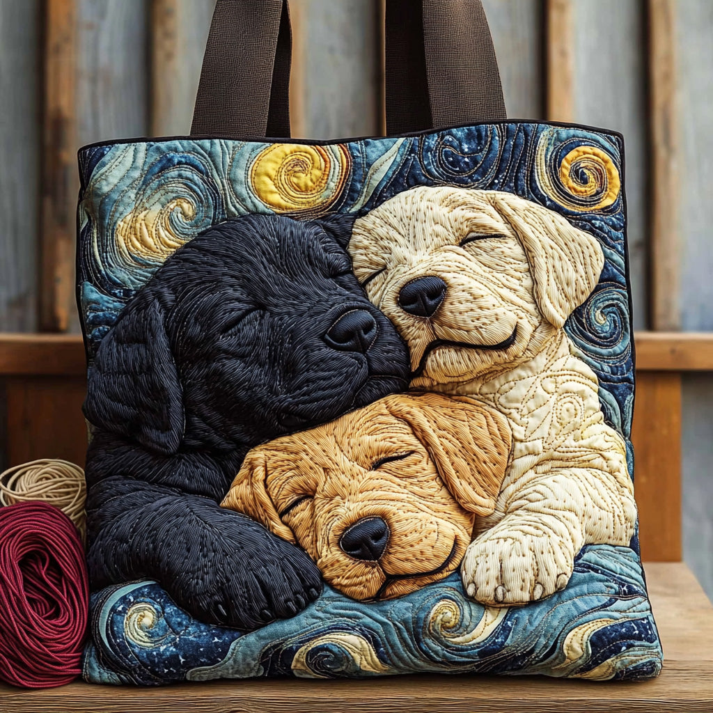 Triple Nap Labrador Quilted Tote Bag NCU0LDH102