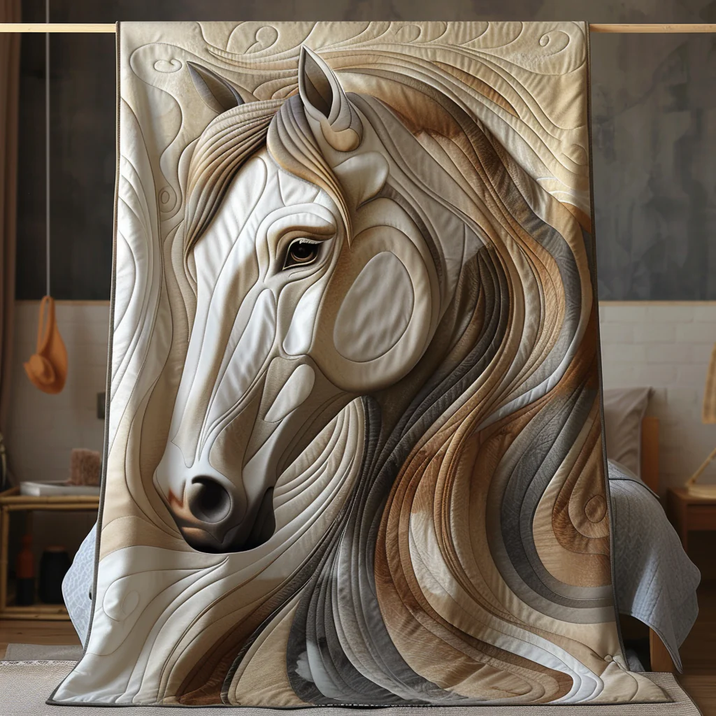 Horse Quilted Blanket
