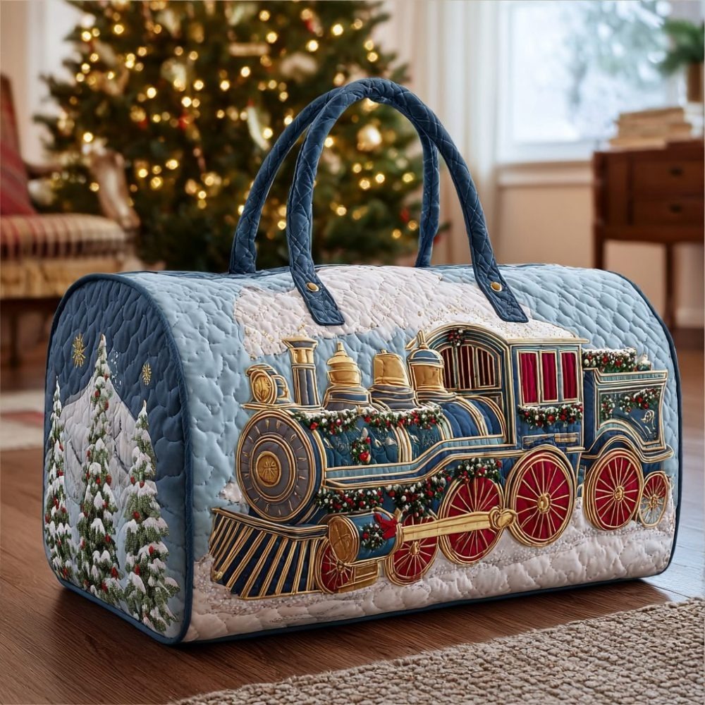 Snowy Ride Quilted Duffle Bag