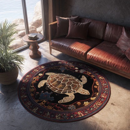 Timeless Shell Round Carpet