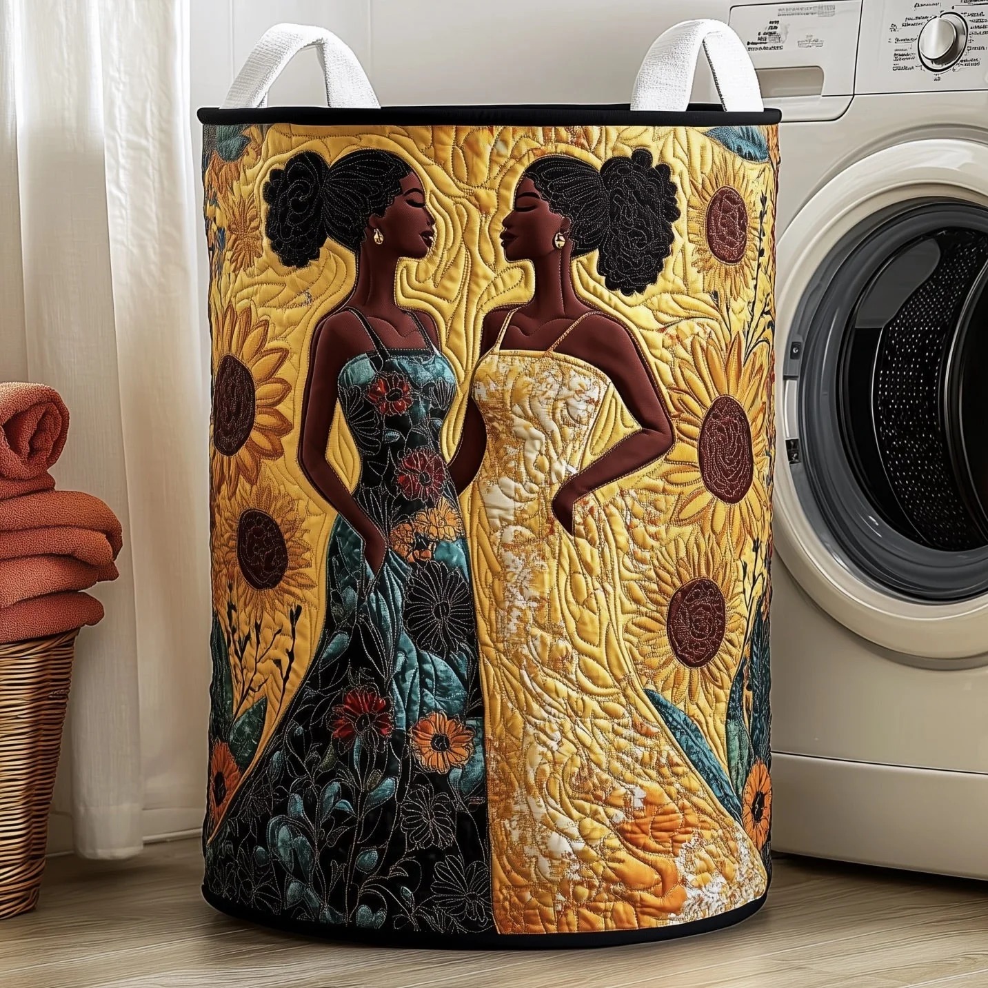 Melanin Quilted Laundry Basket GFTONT4453 