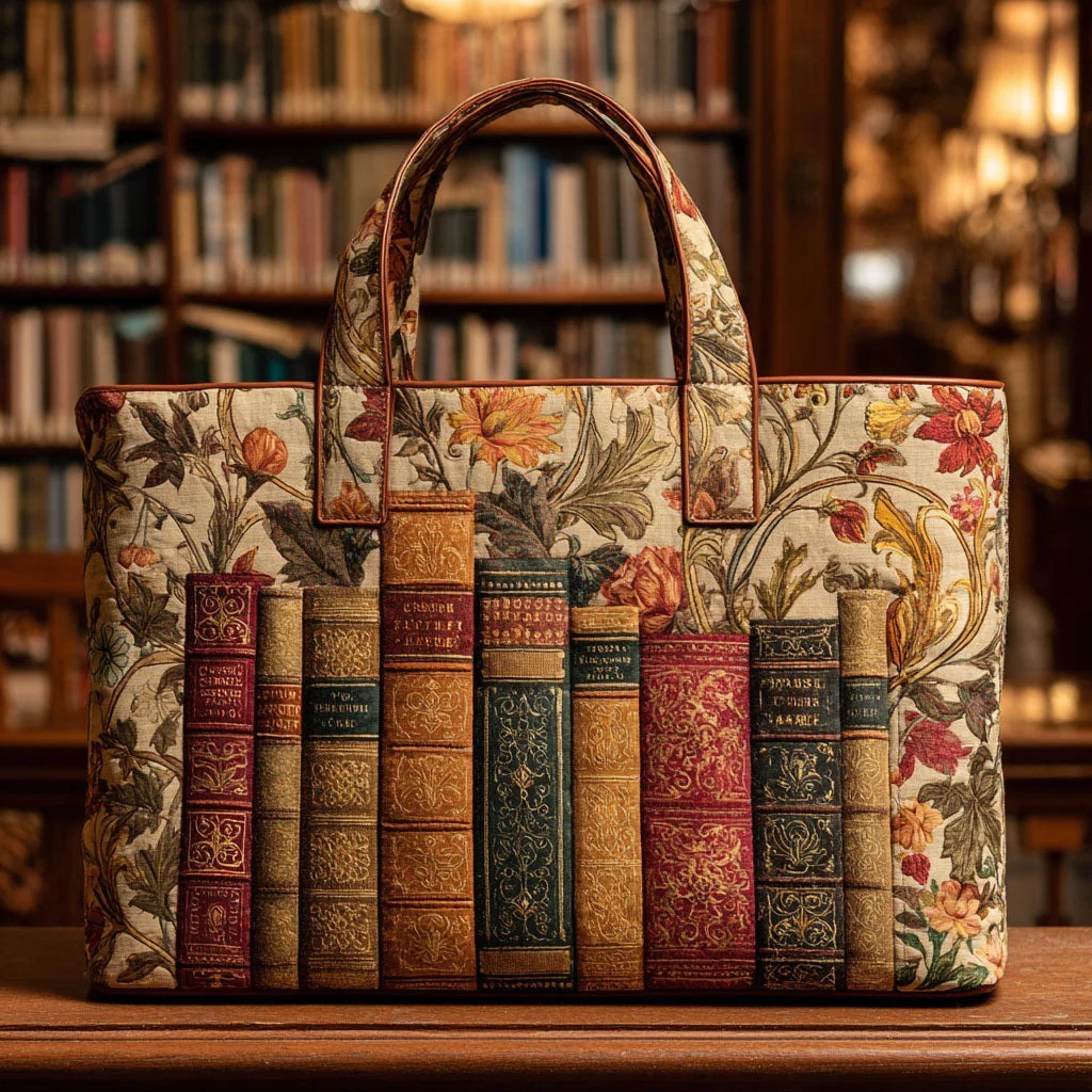 Moonlit Meow QuiltedTote Bag