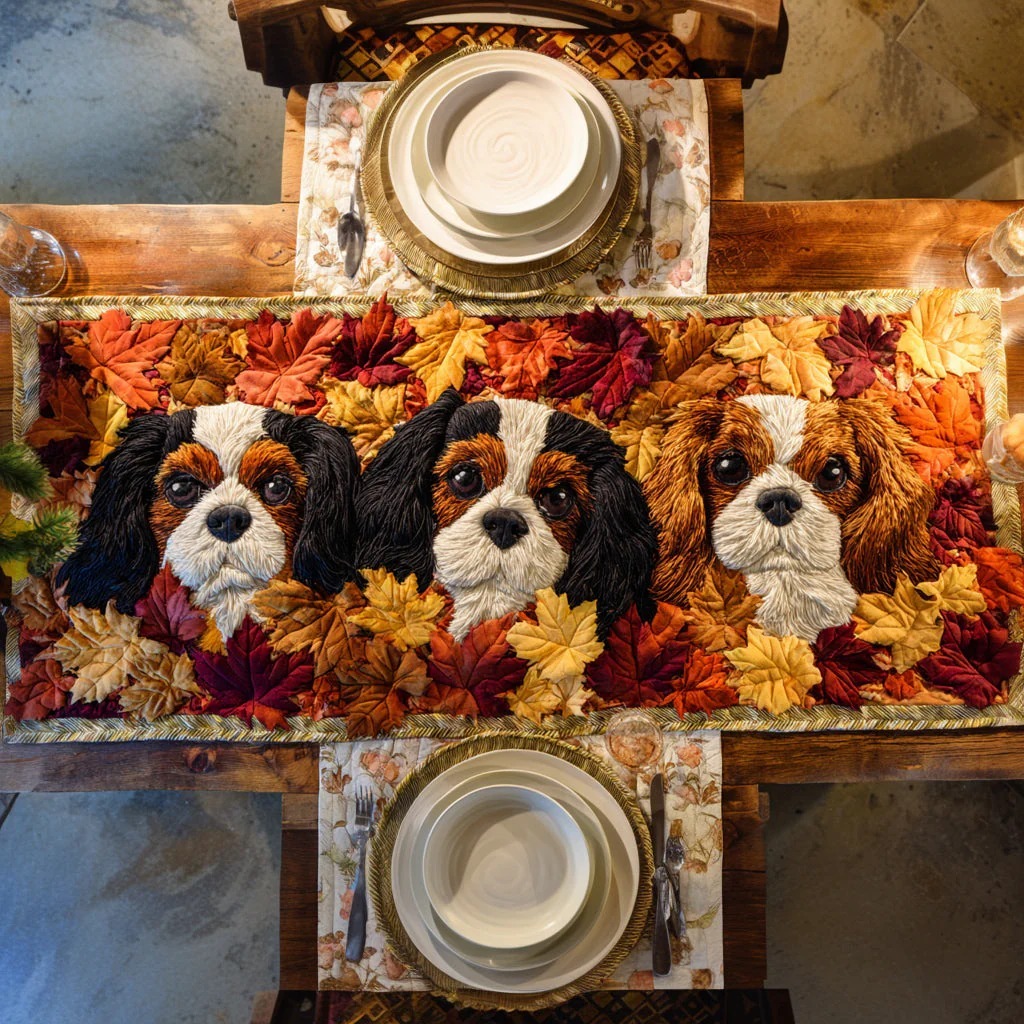 Royal Spaniel Quilted Table Runner