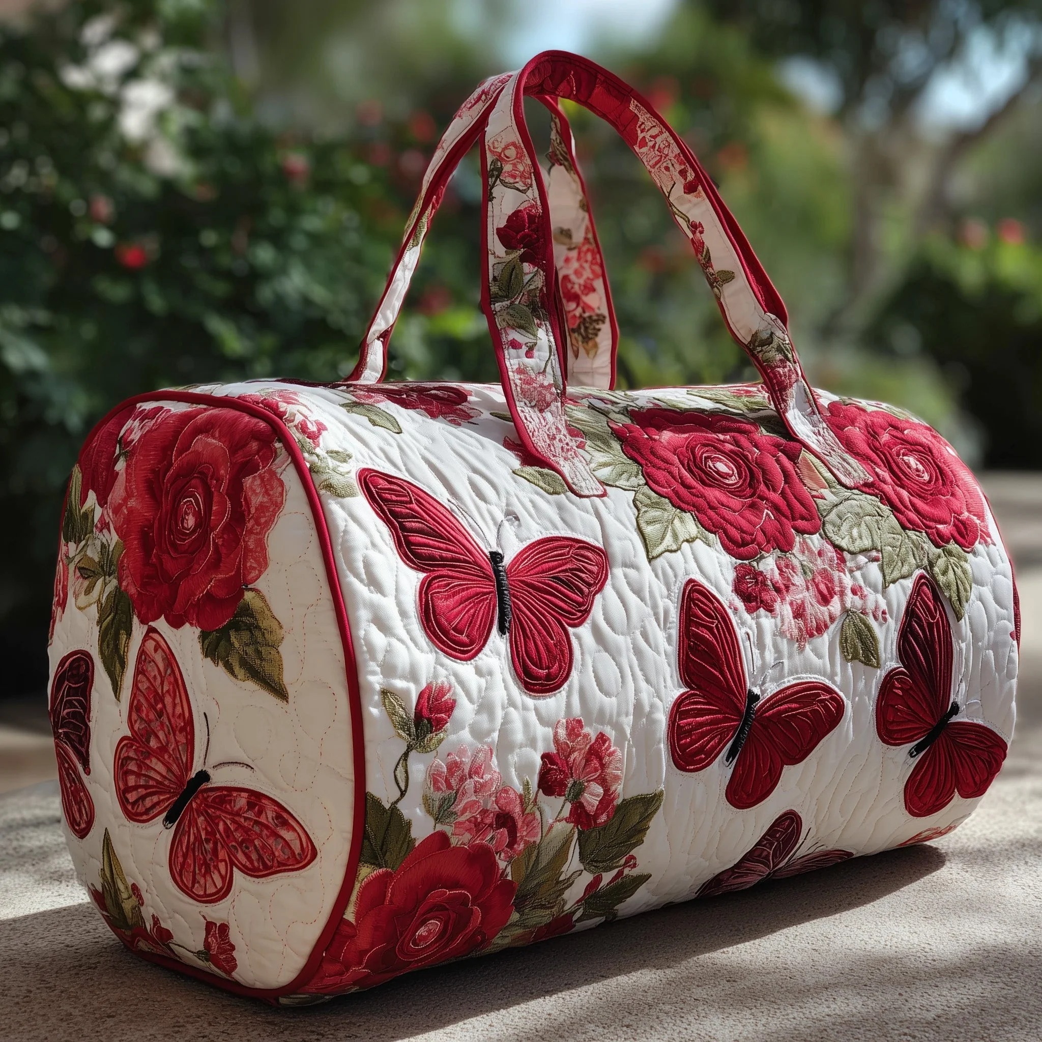 Rosie Butterfly Quilted Duffle Bag GFTONT2605