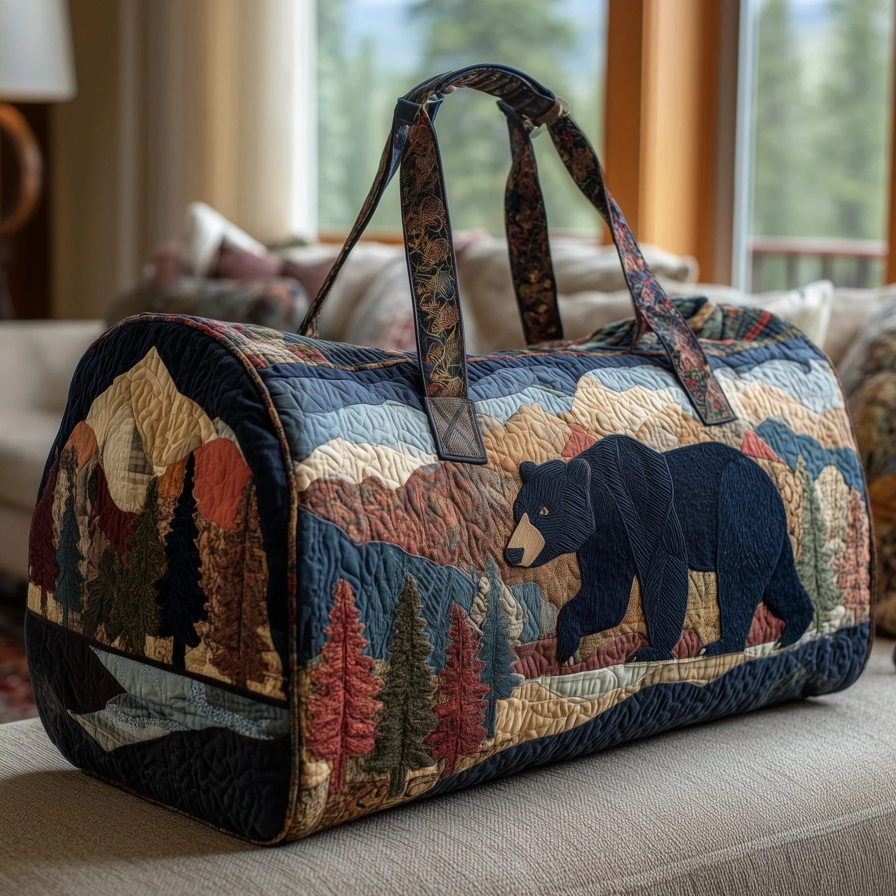 Bear Quilted Duffle Bag GFTONT2171 