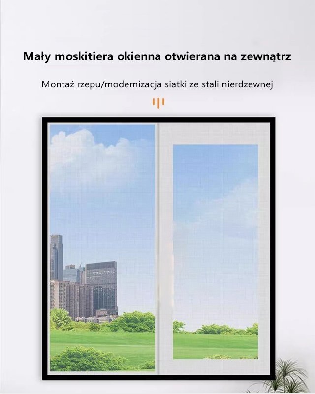 Samoprzylepna moskitiera z pełnym obramowaniem