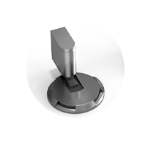 Odbojnik podłogowy mechaniczny, niewymagający wiercenia, odporny na wiatr