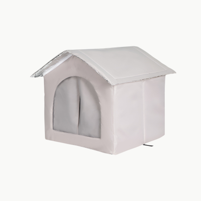 Outdoor rainproof Oxford cloth enclosed pet bed for stray cats, aluminum foil insulated, suitable fo