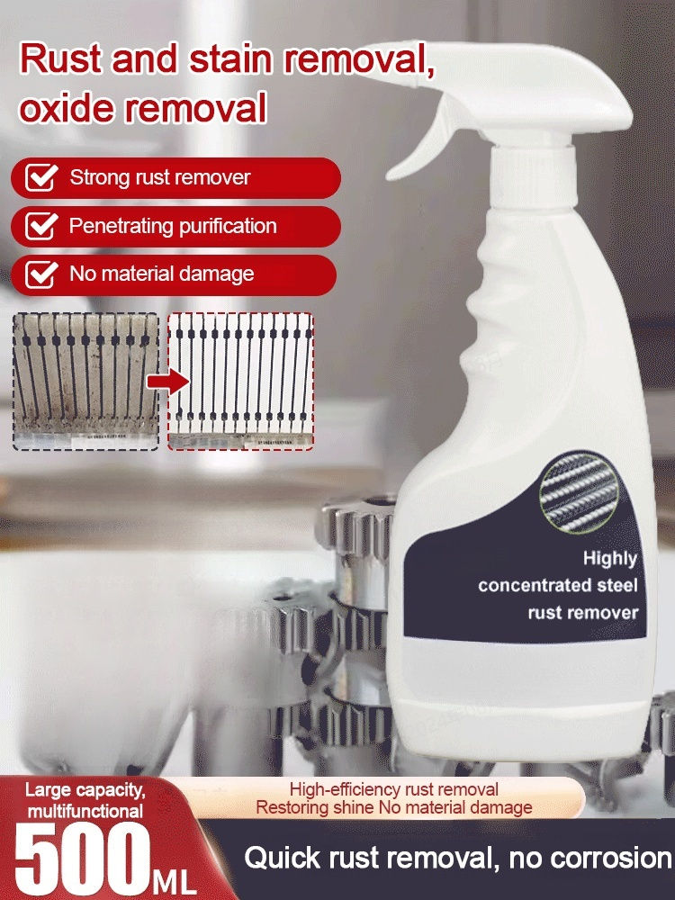 🔧【Fast Rust Removal, No Damage to Metal】Powerful Steel Rust Remover✨