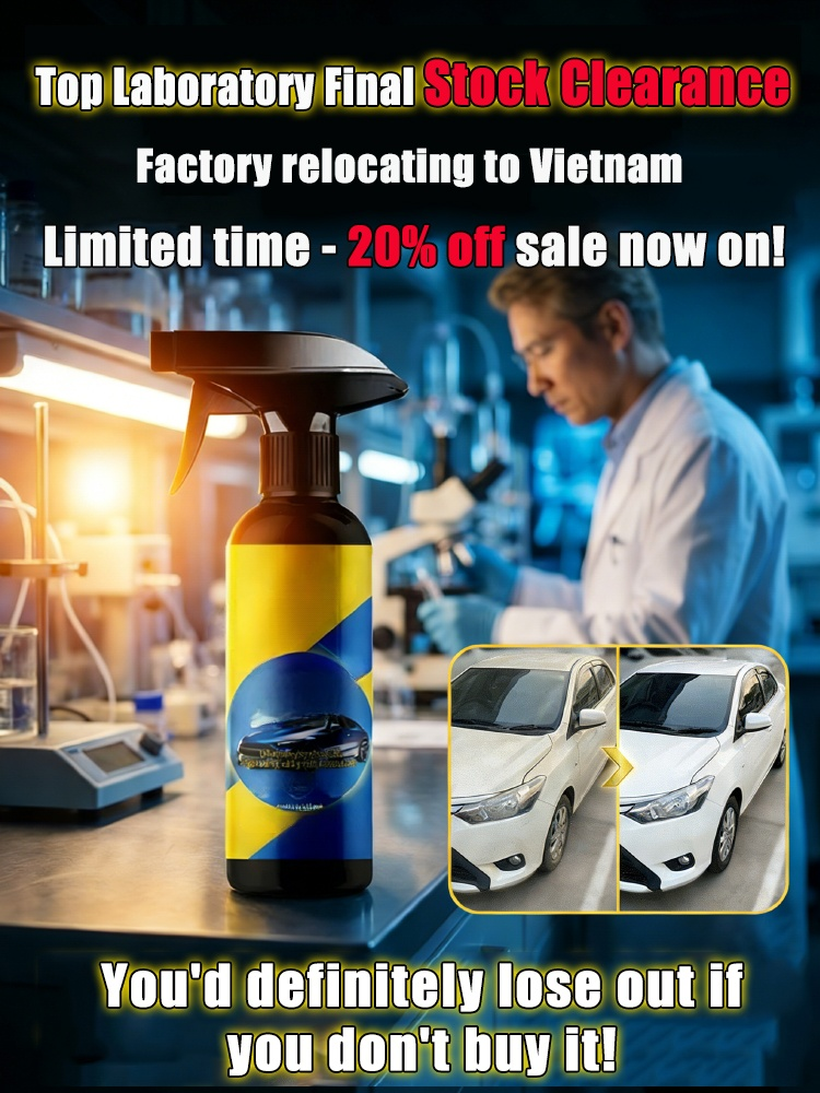 ✨One spray and wipe, and your car's paint will look brand new! Nano-coating technology protects your car for 180 days!✨
