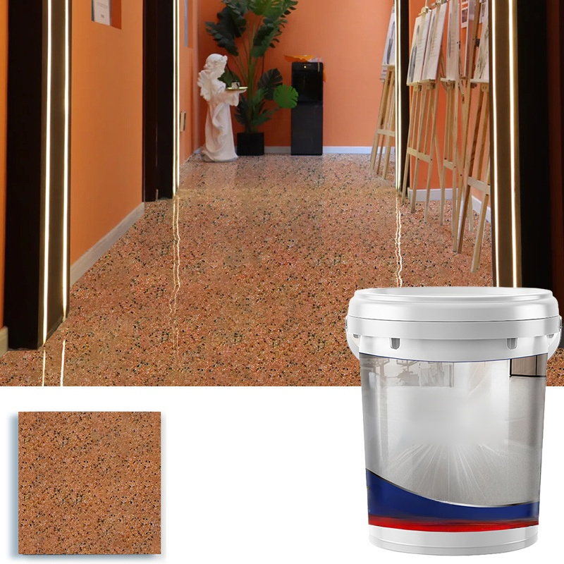 ✨【Crystal Marble Texture】Epoxy Colored Sand Floor Paint｜Easy Renovation for Old Houses, Even Beginners Can DIY! ✨