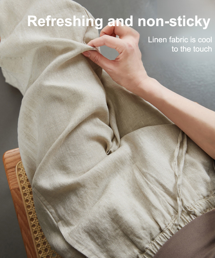 Breathable and sun-protective casual pants, made of cool cotton and linen, flattering and slimming 🌿