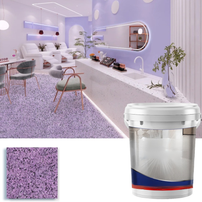 ✨【Crystal Marble Texture】Epoxy Colored Sand Floor Paint｜Easy Renovation for Old Houses, Even Beginners Can DIY! ✨