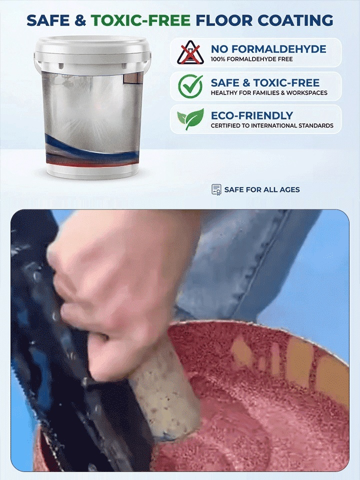 ✨【Crystal Marble Texture】Epoxy Colored Sand Floor Paint｜Easy Renovation for Old Houses, Even Beginners Can DIY! ✨