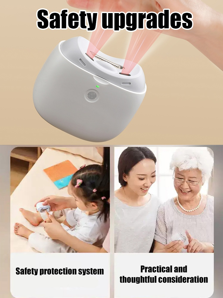 Enjoy a safe and gentle nail-brushing experience! ✂️😴