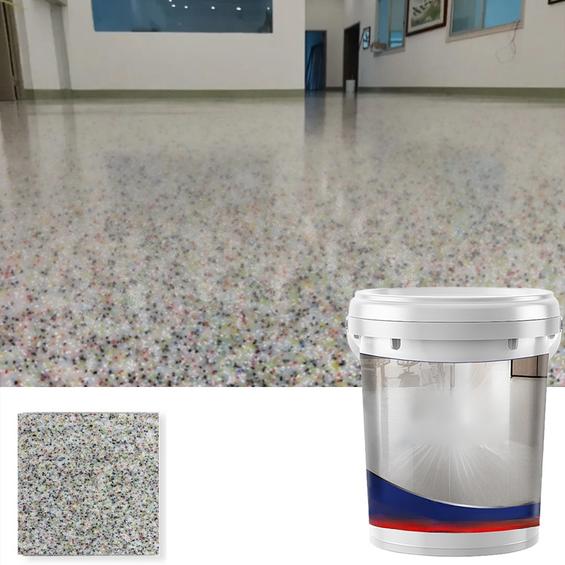 ✨【Crystal Marble Texture】Epoxy Colored Sand Floor Paint｜Easy Renovation for Old Houses, Even Beginners Can DIY! ✨