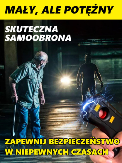 Przenośny paralizator łukowy do samoobrony