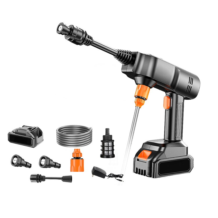 Przenośny litowo-jonowy pistolet do mycia samochodów wysokociśnieniowy