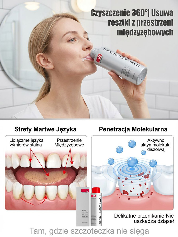 【Gorąco polecany przez dentystów】Delikatnie usuwa wieloletnie przebarwienia | Specjalnie opracowany dla wrażliwych zębów | Rozjaśnia i wybiela zęby