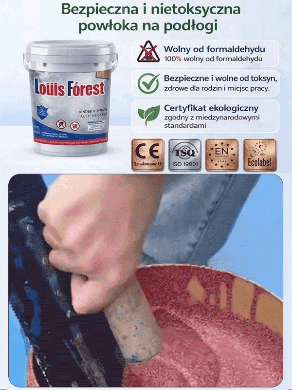 【Osiągnij profesjonalne rezultaty dzięki majsterkowaniu】Powłoka podłogowa z kolorowego piasku epoksydowego