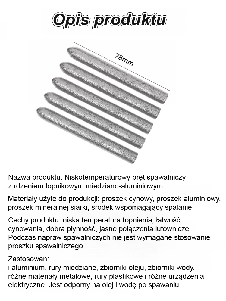 【Pożegnanie z palnikiem do spawania】 Ulepszona i wzmocniona wersja uniwersalnej elektrody spawalnicz